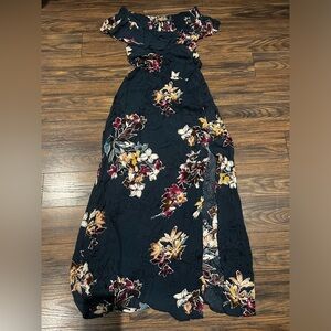 Xhilaration Navy Maxi Dress - Size XS